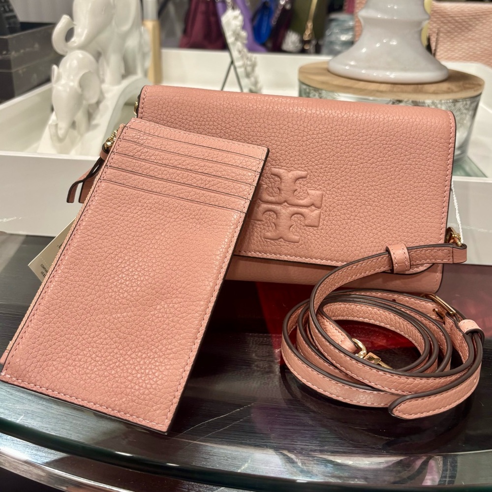 Tory Burch Thea Flat Wallet Crossbody